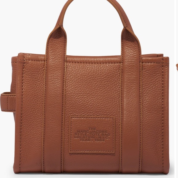 Marc Jacobs Small Leather Tote Bag Argan Oil - Picture 3 of 3